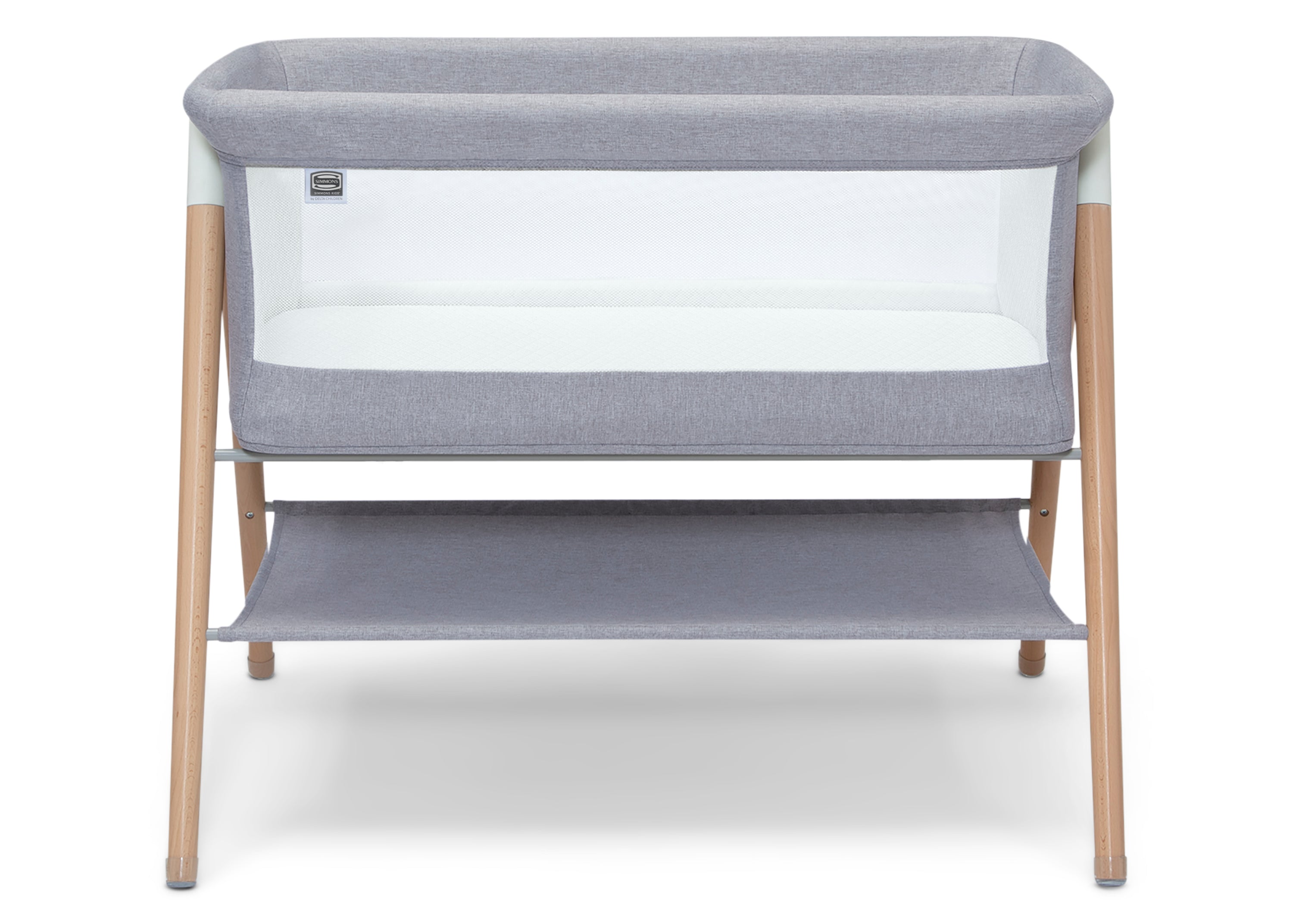 Koi by the Bed Bassinet with Natural Beechwood Legs | Delta