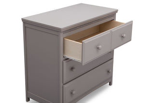 Delta Children Grey (026) Emerson 3 Drawer Dresser with Changing Top, Drawer Detail a4a 11