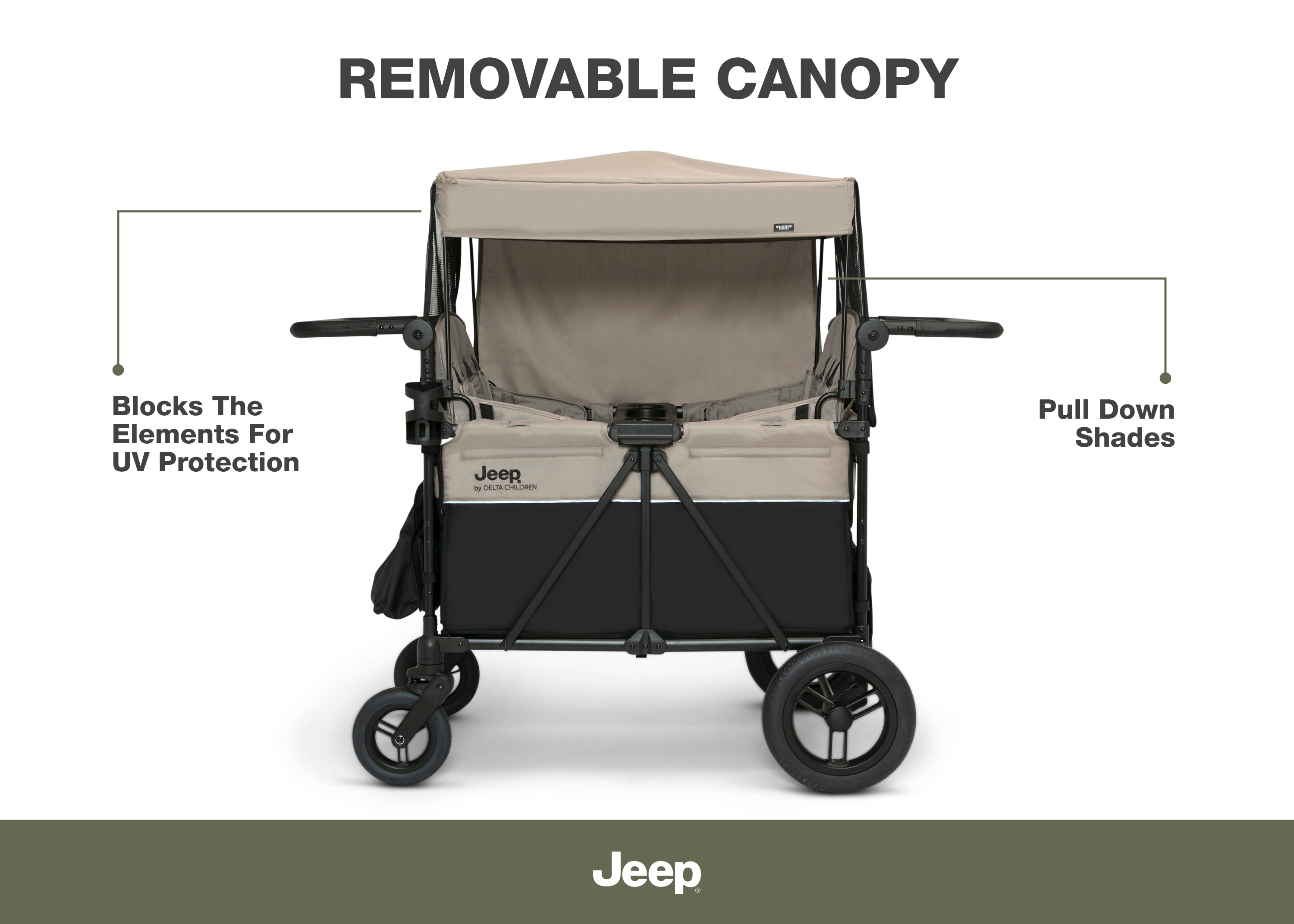 Jeep Gladiator 4-Seater Stroller Wagon