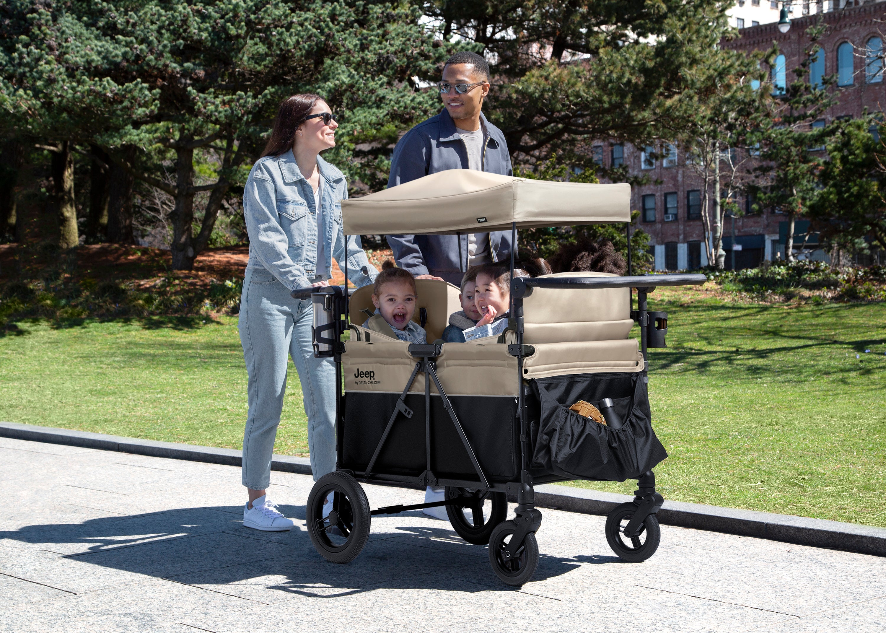 four seater stroller wagon Jeep Gladiator 4-Seater Stroller Wagon