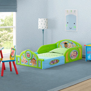CoComelon 4-Piece Toddler Room-in-a-Box Set – Includes Sleep and Play Toddler Bed, Table, 1 Chair and Toy Box 5