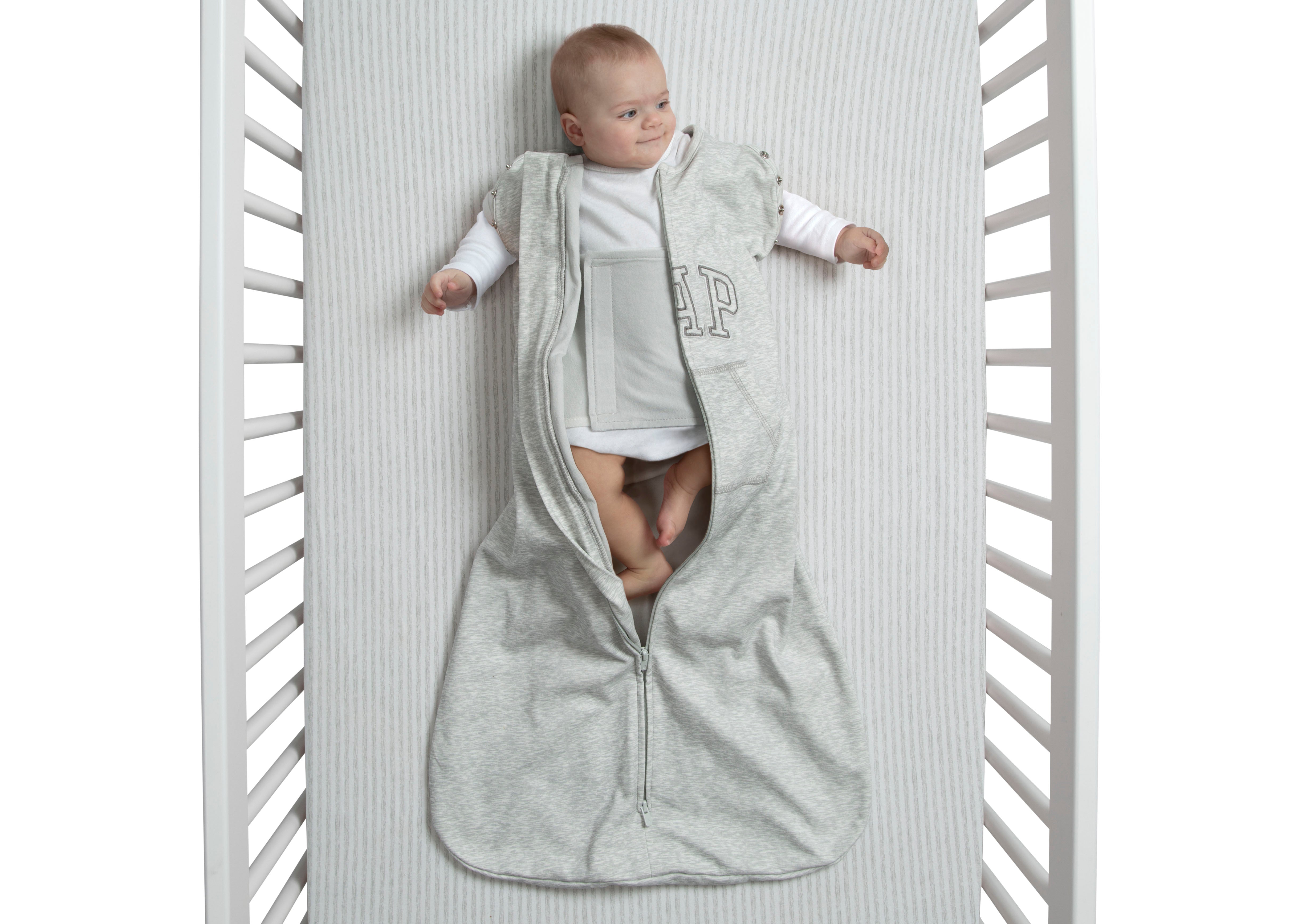 babyGap TrueSleep Sleep Sack with Zipper and Built-In Swaddle, 0-6