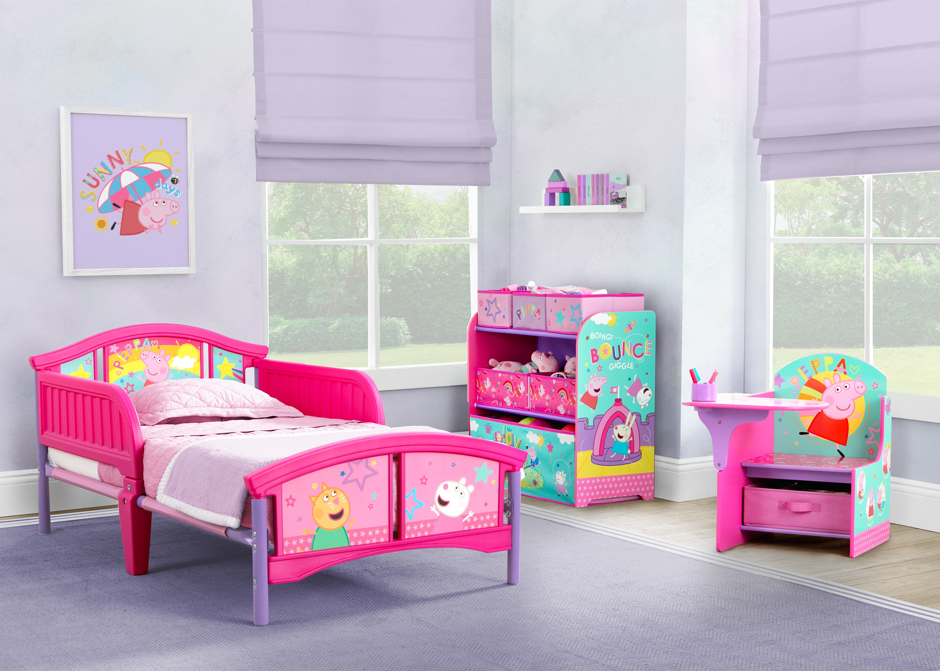 Peppa Pig Big Adventures Chair Desk with Storage Bin | Delta Children