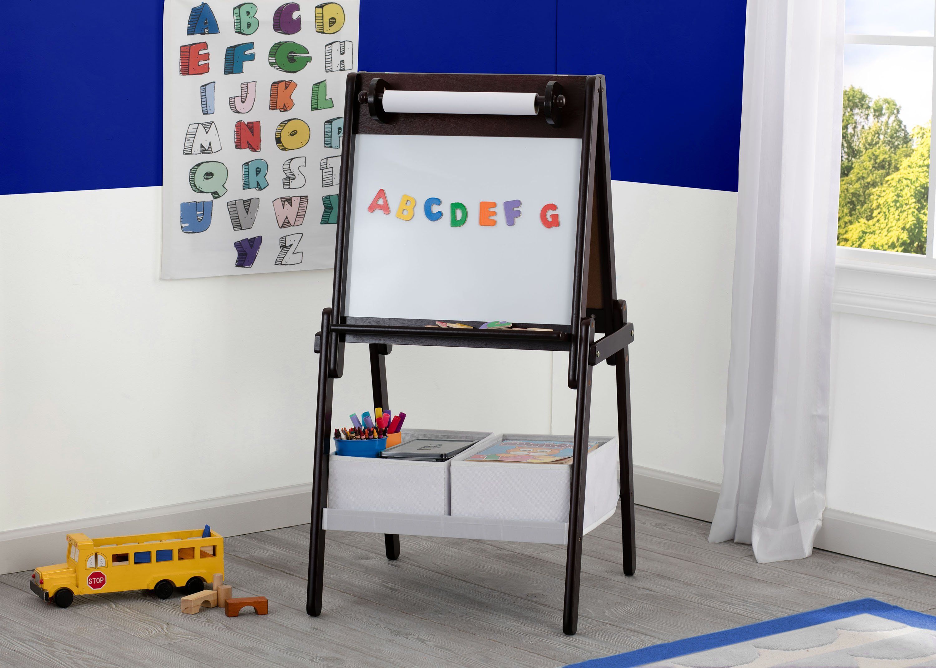 delta children's art easel MySize Double-Sided Storage Easel