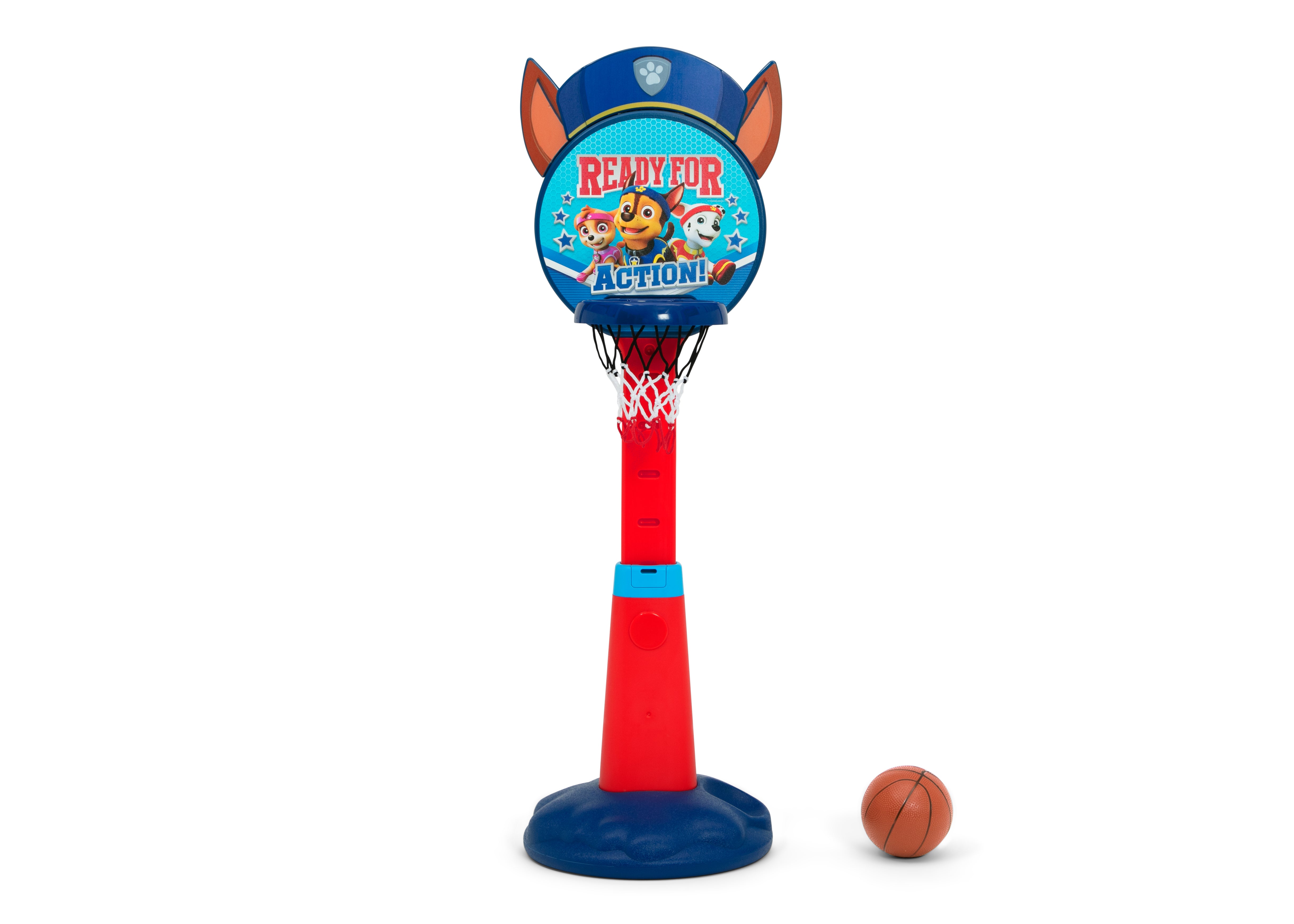 Delta Children Paw Patrol Plastic Basketball Set Includes Basketball Hoop 1 Basketball and Ball Pump