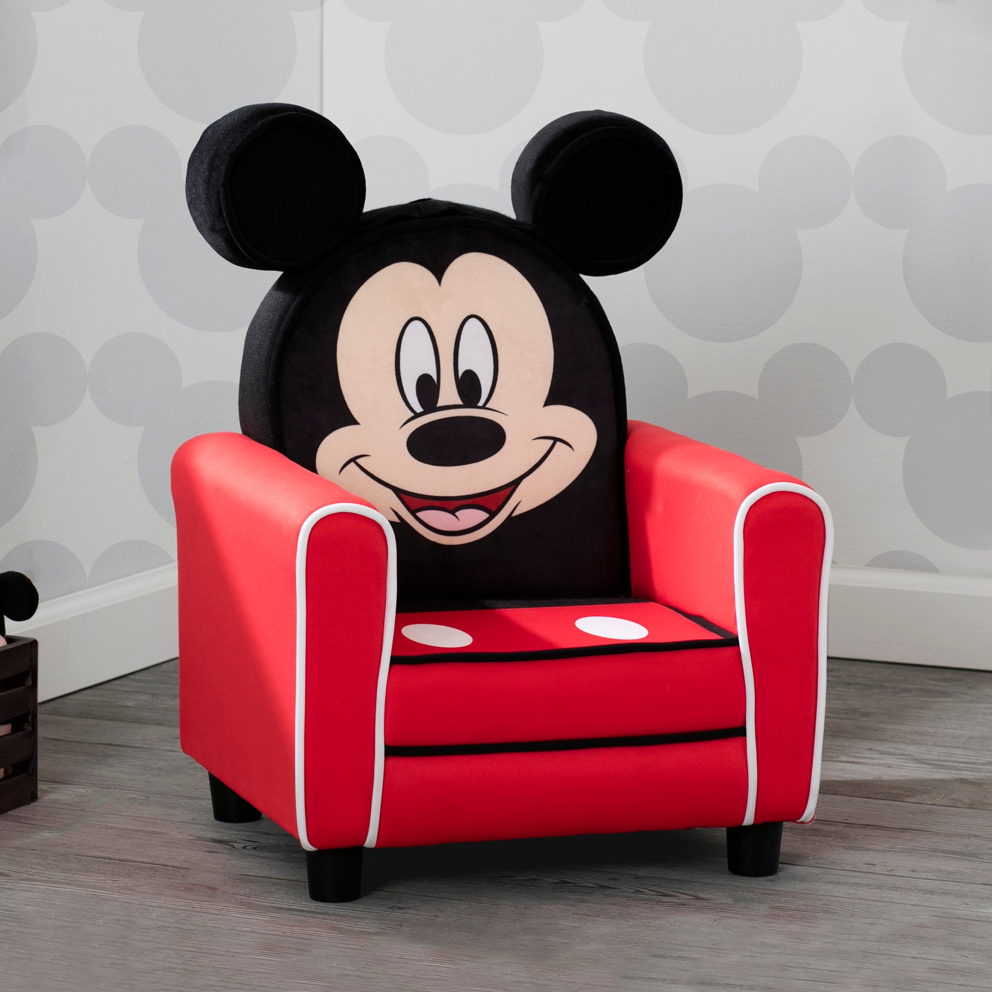 Mickey Mouse Figural Upholstered Kids Chair Delta Children