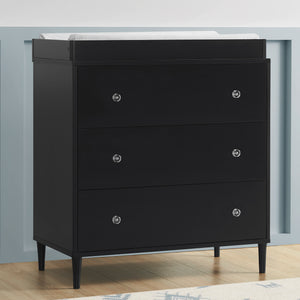 Bowie 3 Drawer Dresser with Changing Top and Interlocking Drawers 17