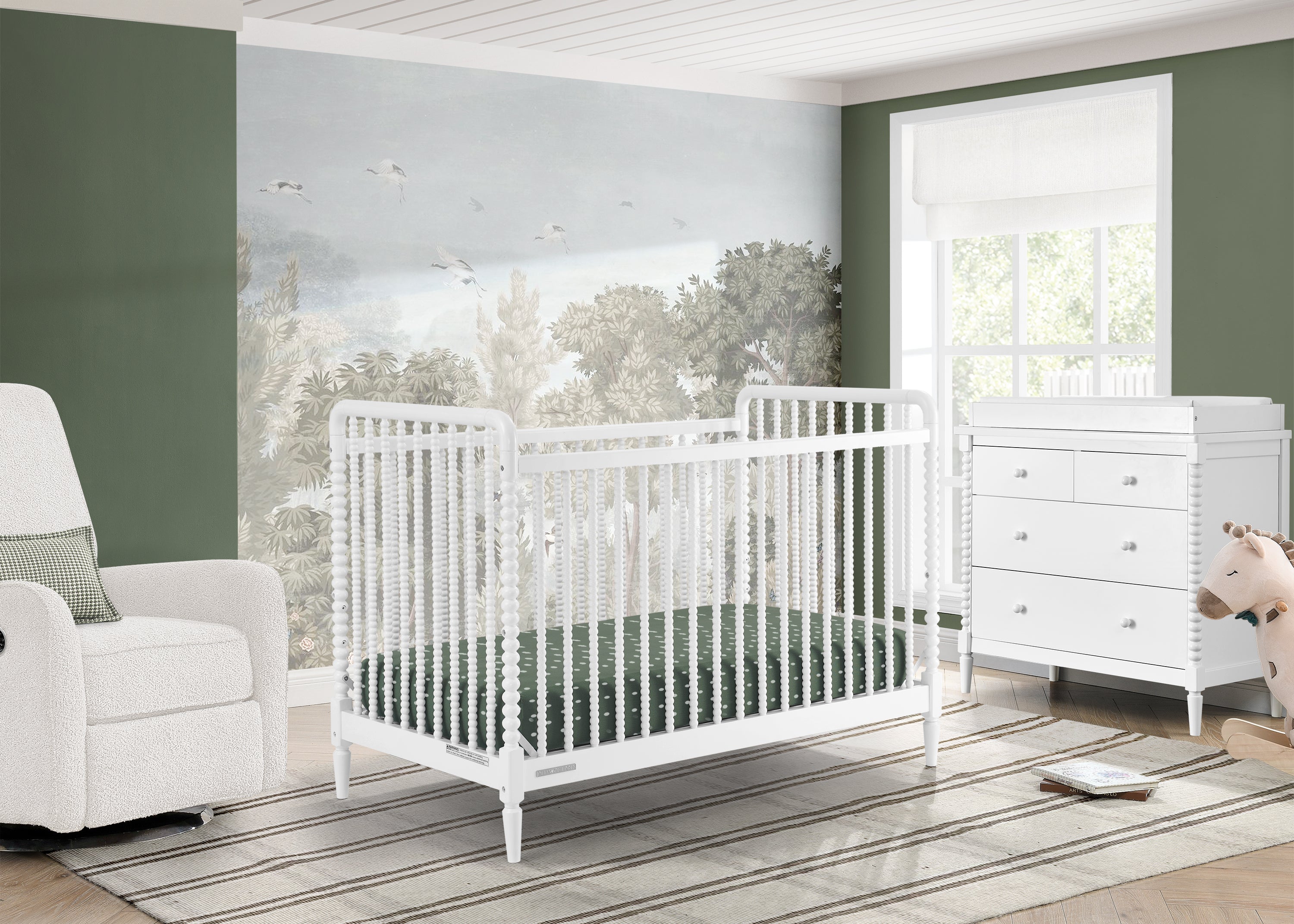 Complete The Look for Saint 4 Drawer Dresser with Changing Top and Interlocking Drawers
