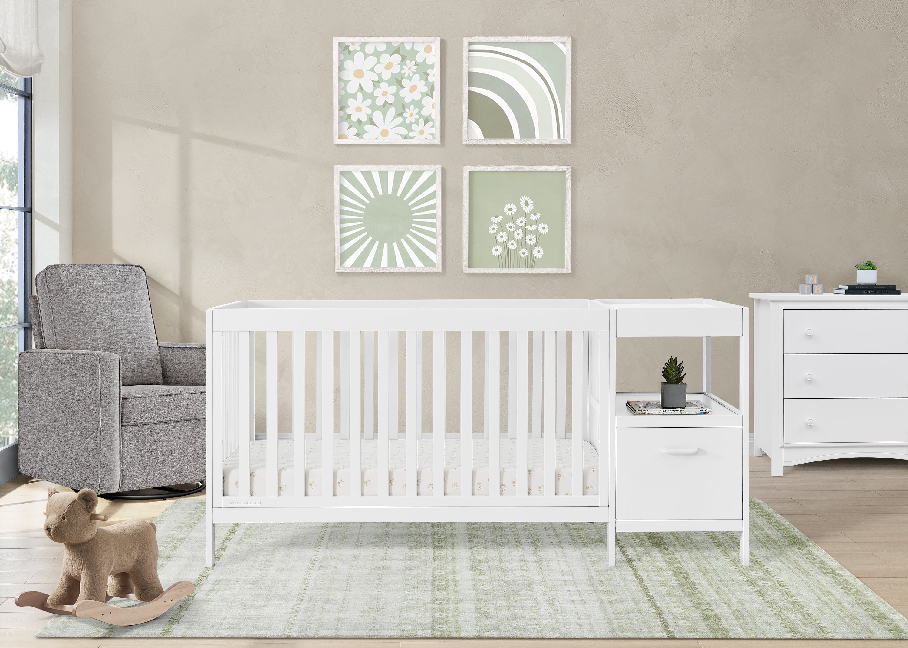 Complete The Look for Noah Upholstered Swivel Glider