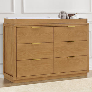 Forever 6 Drawer Dresser with Changing Top and Interlocking Drawers - Naturals Collection 6