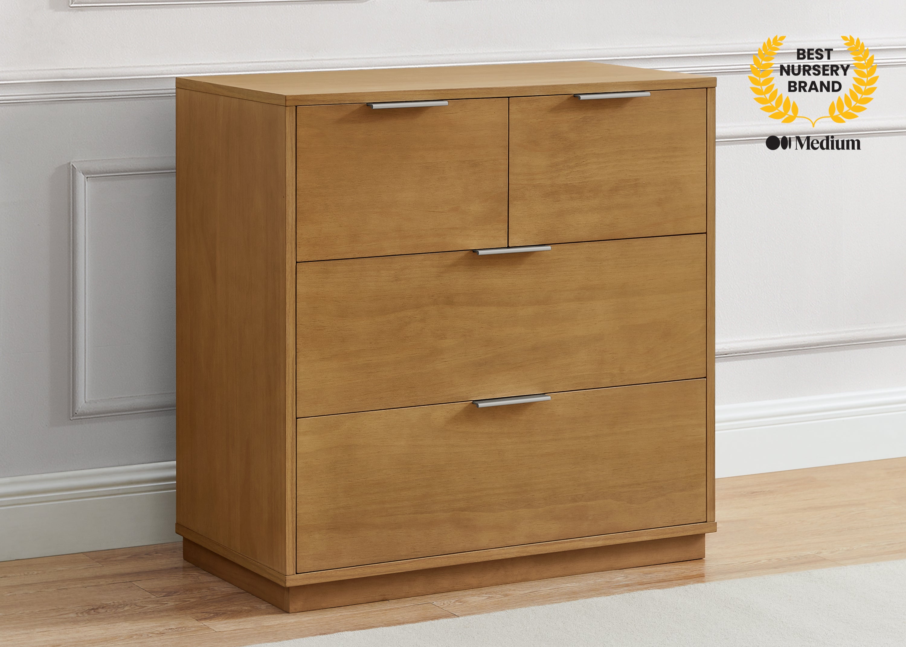 Forever 4 Drawer Dresser with Changing Top and Interlocking