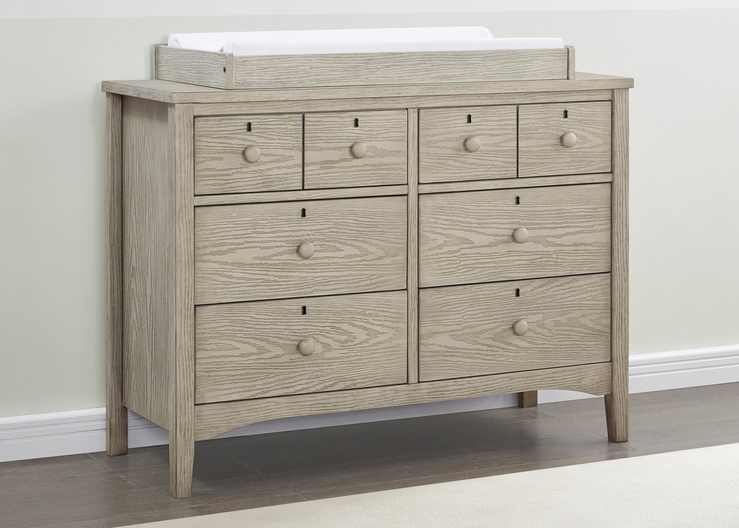 delta children cambridge dresser Delta Children Farmhouse 6 Drawer Dresser with Interlocking Drawers