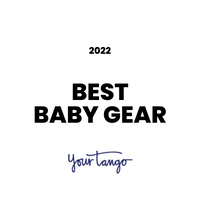 Award badge for Best Baby Gear 2022