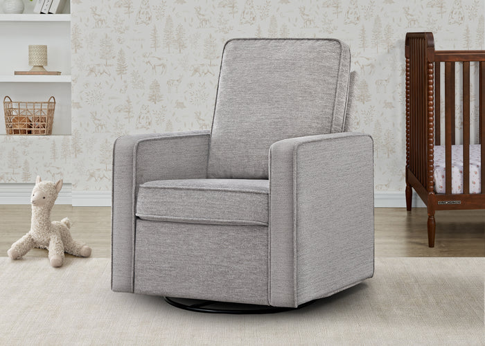 Noah Upholstered Swivel GliderFrost Grey (1543)