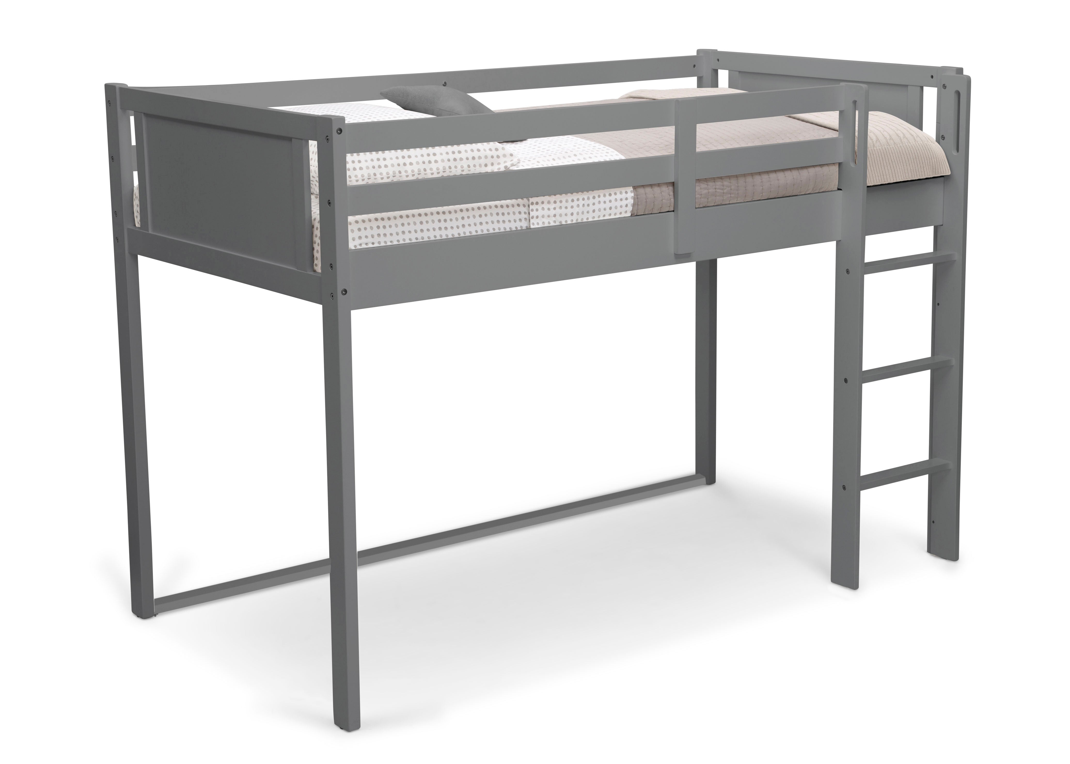 delta children loft bed Twin Loft Bed with Guardrail and Ladder
