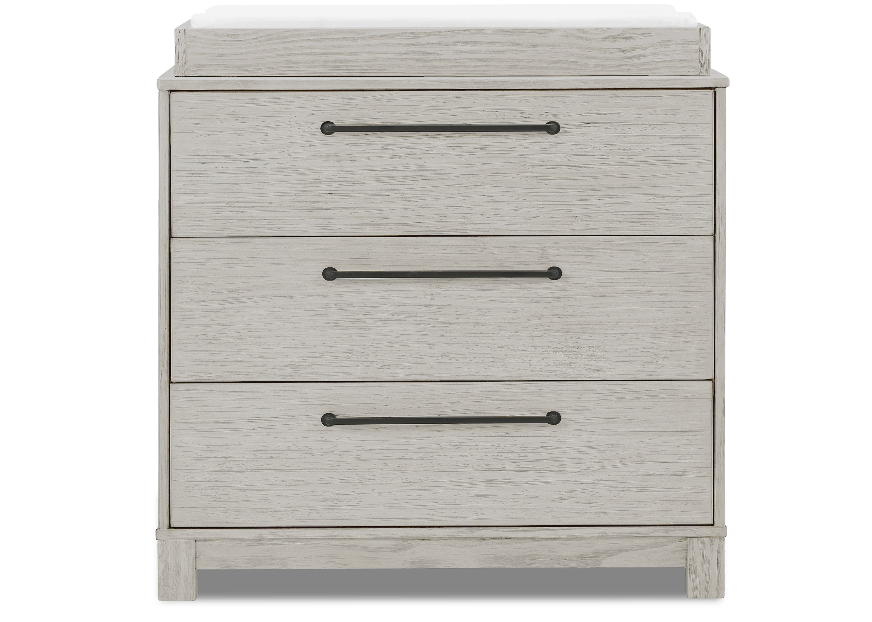 Rustic 3 Drawer Dresser with Interlocking Drawers