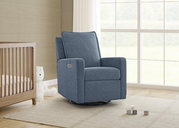 babyGap Harlowe Power Recliner with USB-A and Type-C Ports in Stain-Resistant Performance FabricSlate (1549)