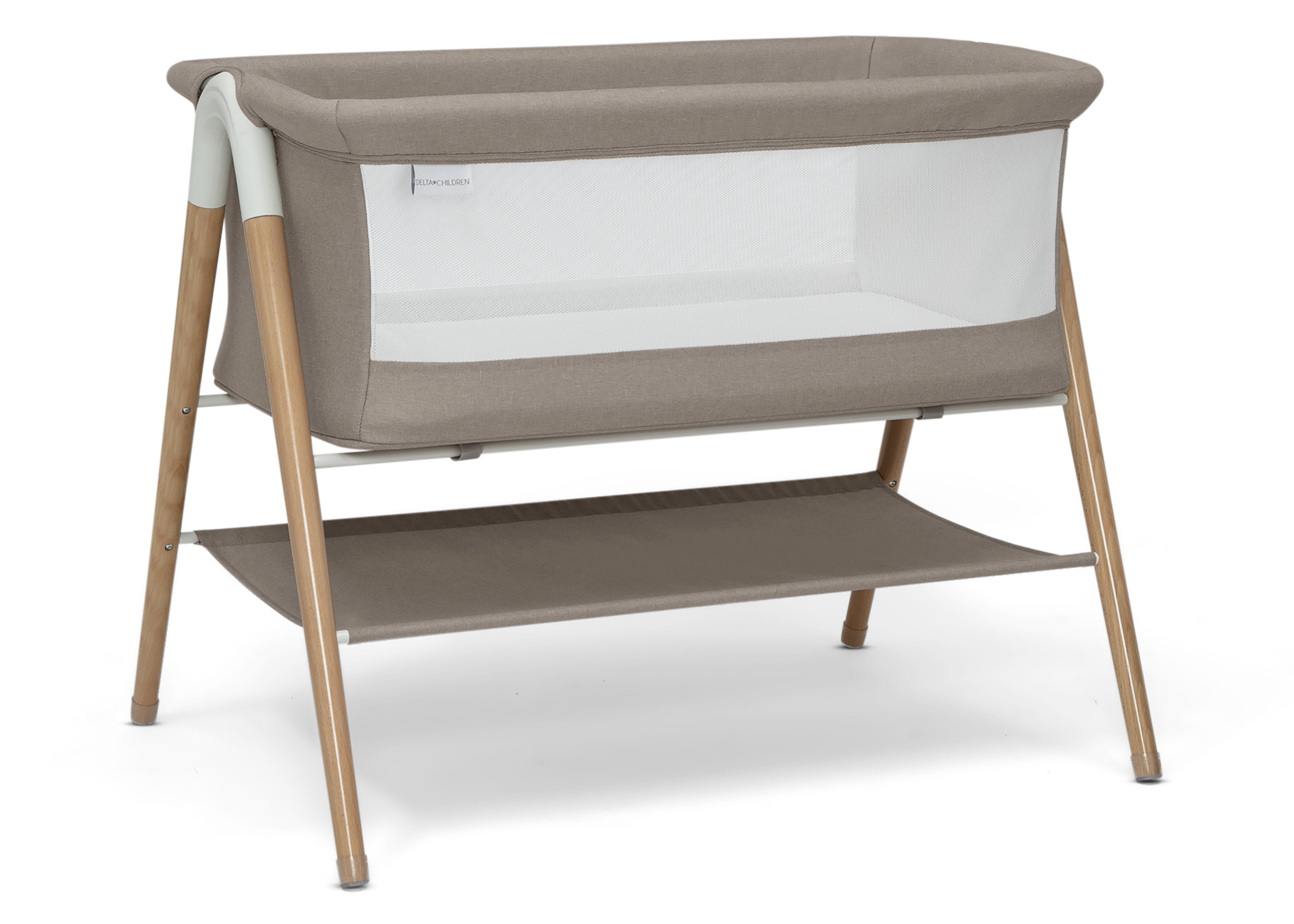 Bondi Beechwood By The Bed Bassinet | Delta Children