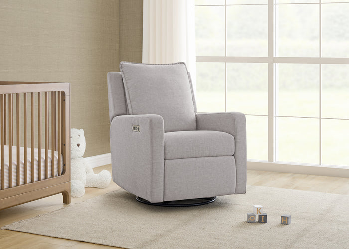 babyGap Harlowe Power Recliner with USB-A and Type-C Ports in Stain-Resistant Performance FabricAsh (1547)