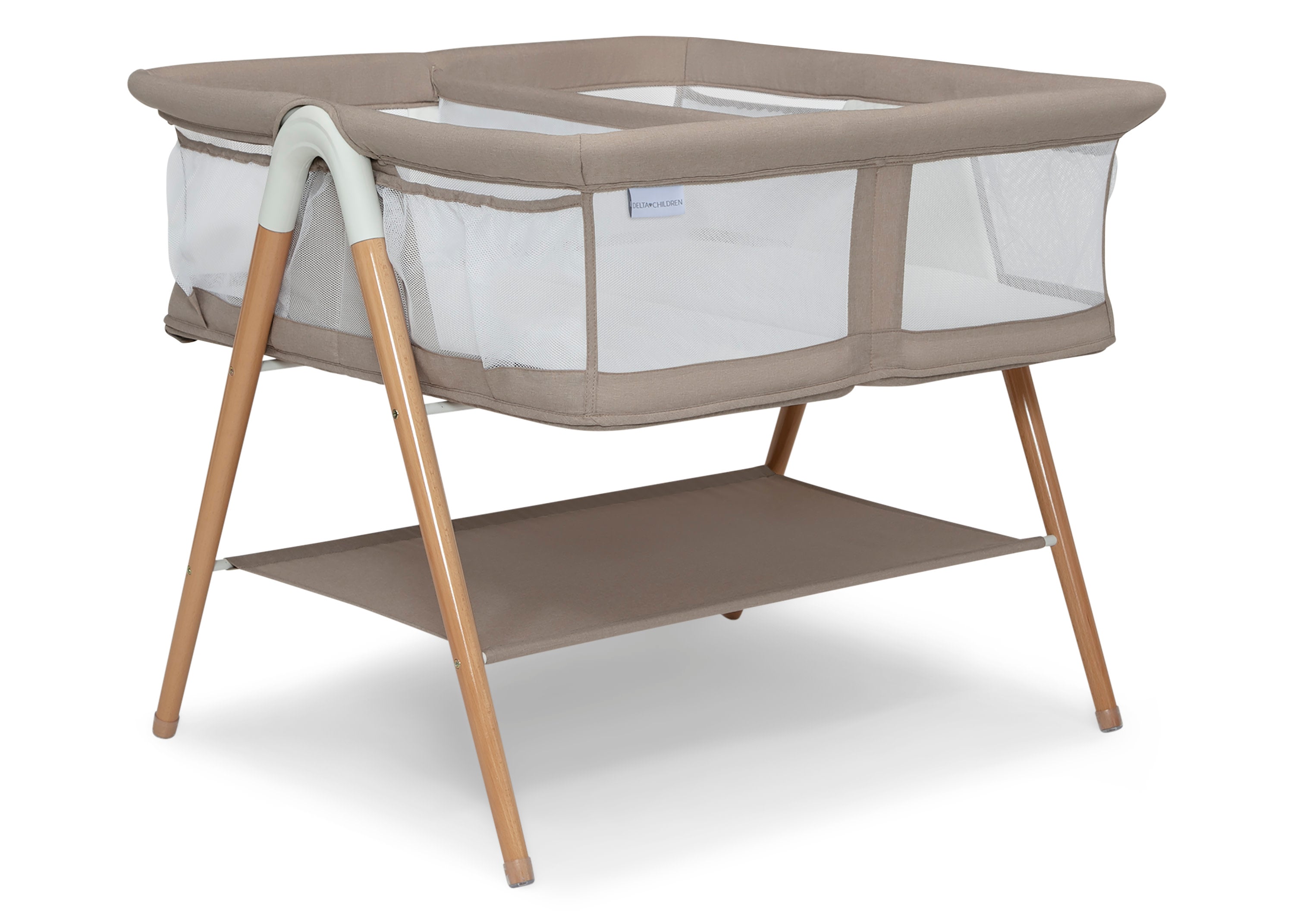 Bondi Beechwood Twin Bassinet