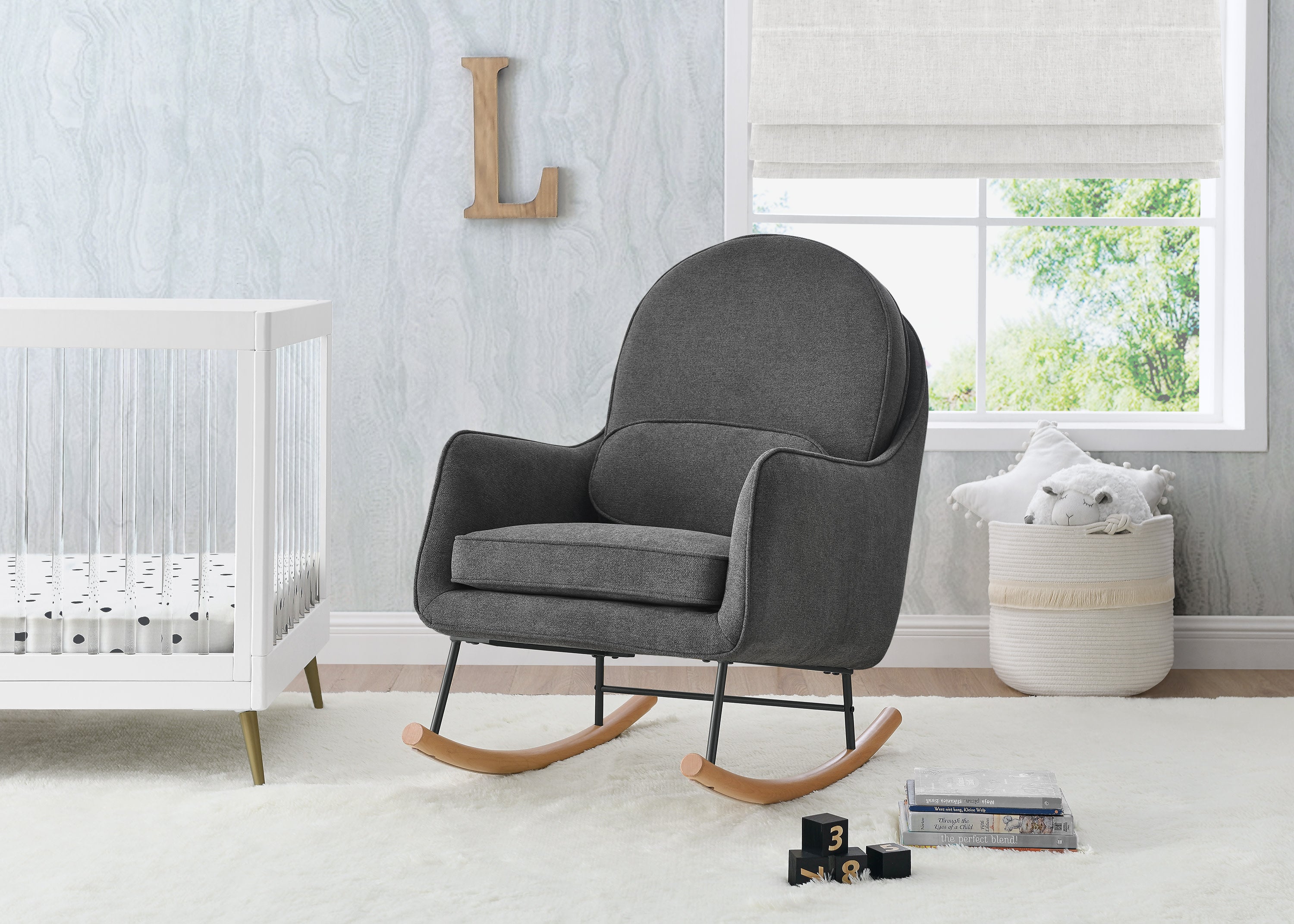Ella Rocker with LiveSmart Evolve Fabric Delta Children