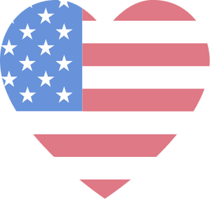 Heart Shaped USA flag 6