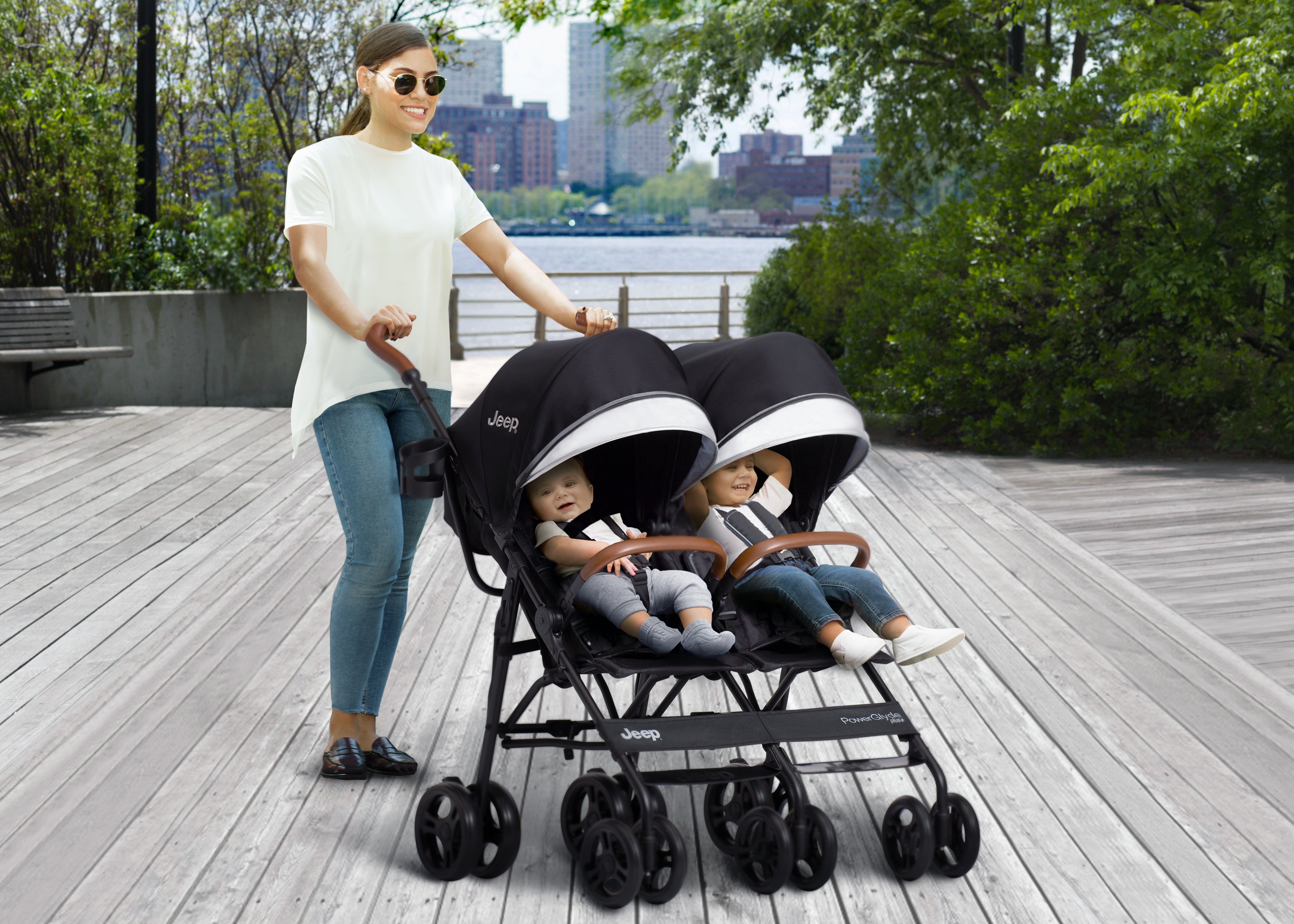 PowerGlyde Plus Side x Side Double Stroller Delta Children