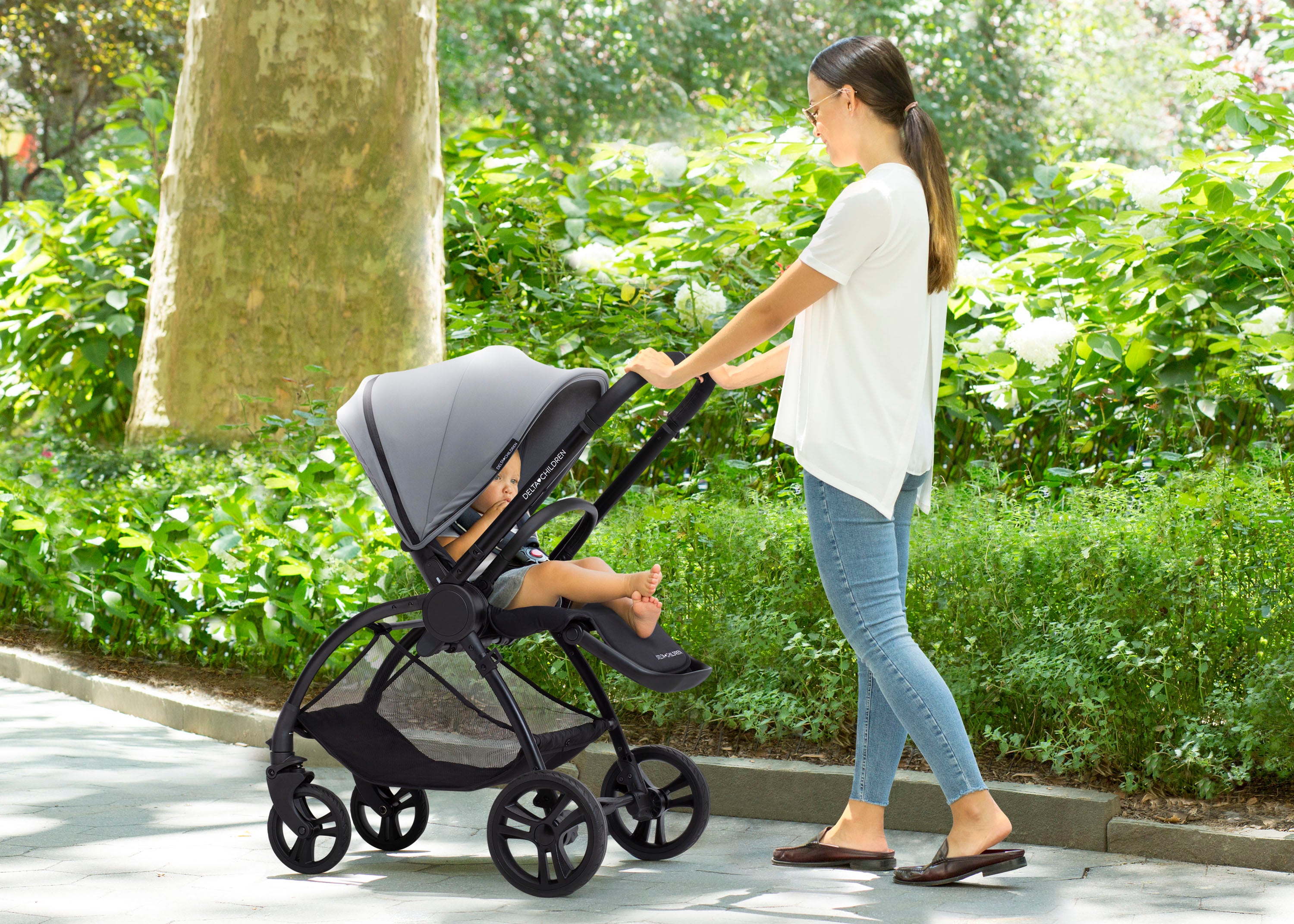 delta car seat and stroller Revolve Reversible Stroller