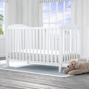 Delta Children Bianca White (130) Taylor 4-in-1 Convertible Crib (W10040) 7