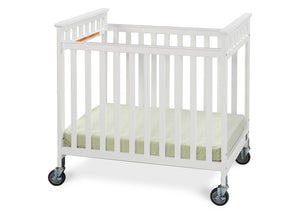 Simmons Kids White (100) Scottsdale Crib, Side View a2a 4