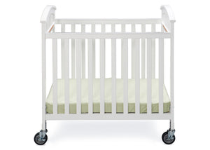 Simmons Kids White (100) Laurel Crib, Front View a1a 5