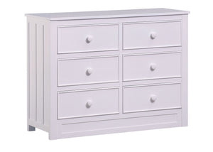 Delta Children White (100) Melody 6 Drawer Dresser, Left view a1a 1