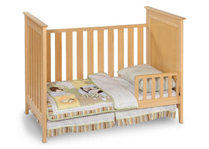 Simmons Kids Natural (260) Melody 3-in-1 Crib, Toddler Bed Conversion c2c 2