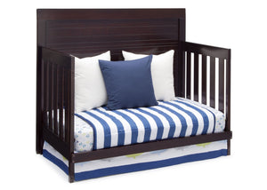 Simmons Kids Black Espresso (907) Simmons Kids Rowen Crib (320180), Side View with Day Bed Conversion b4b 11