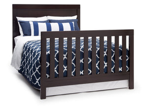 Simmons Kids Black Espresso (907) Simmons Kids Rowen Crib (320180), Side View with Full-Size Bed Conversion b5b 12