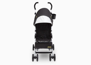 Jeep North Star Stroller by Delta Children, Black with Mellow Yellow (731), with extendable European-style canopy with sun visor 2