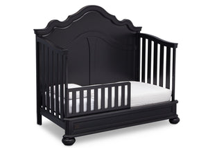 Simmons Kids Ebony (0011) Peyton Crib n' more toddler bed conversion side view b4b 10