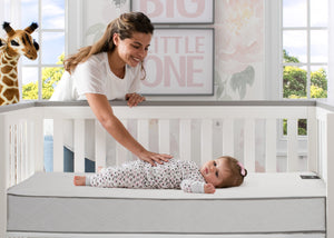 Beautyrest Black Solitaire 2-Stage Crib and Toddler Mattress, Lifestyle View 4