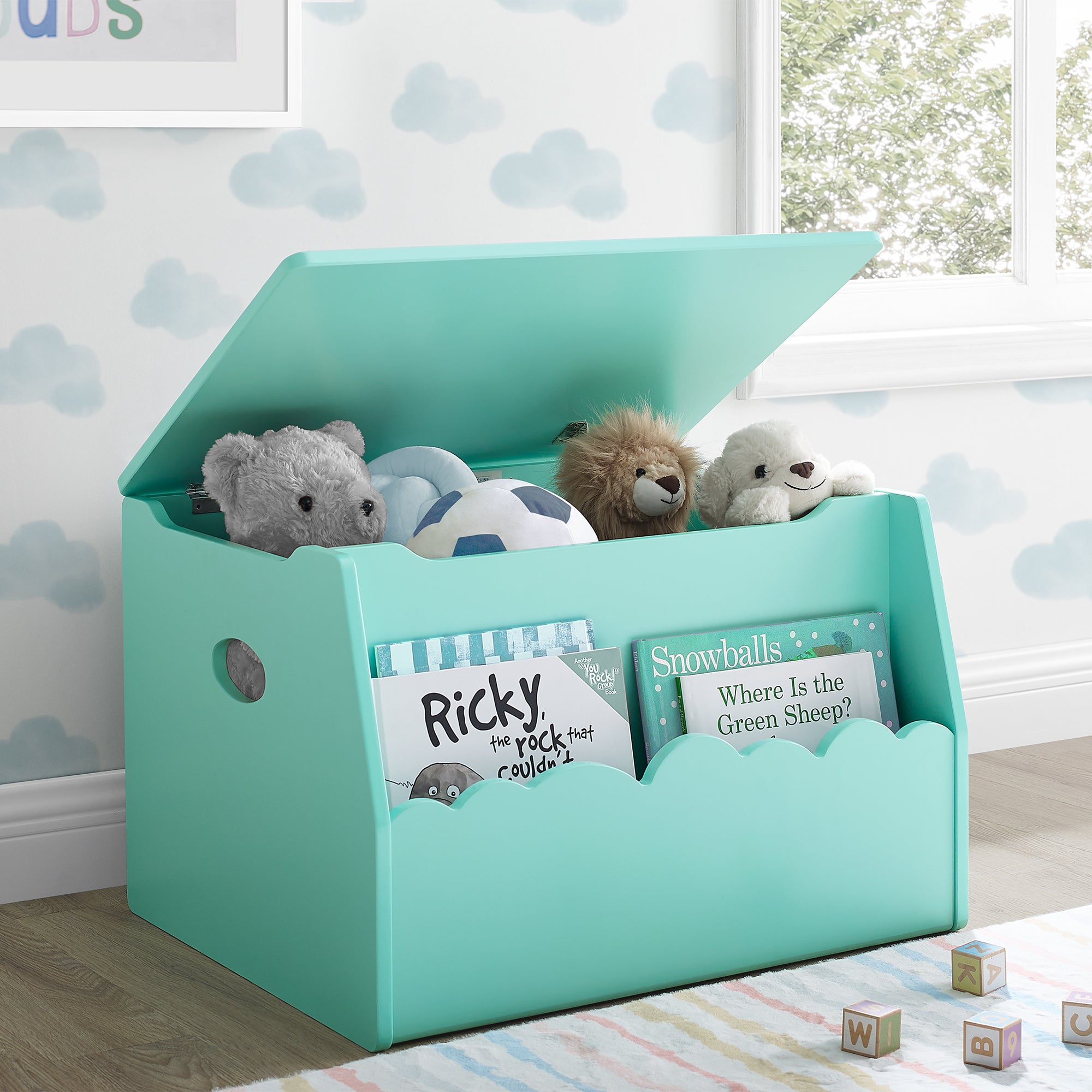 Green shop toy box