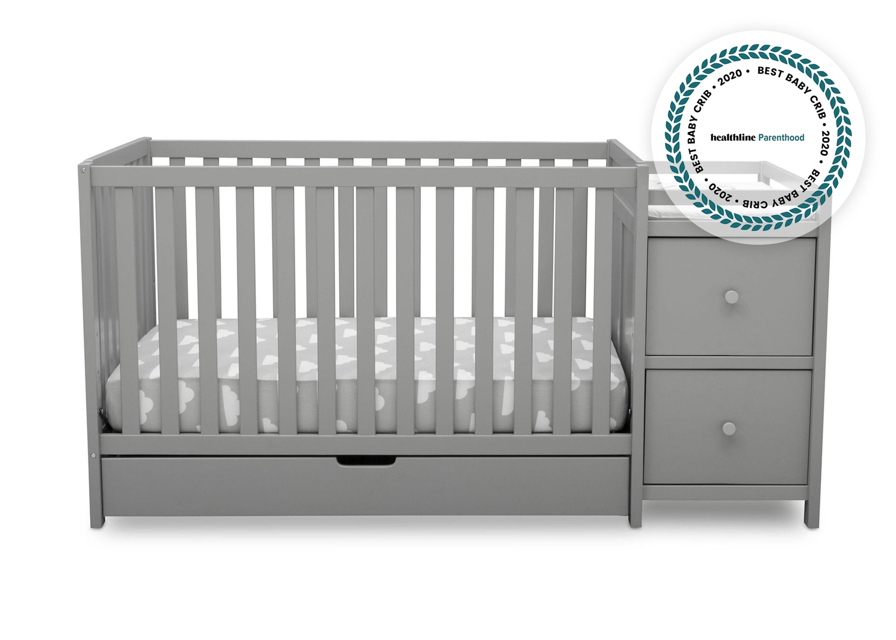 Luna Convertible Crib N Changer with Under Drawer Delta Children