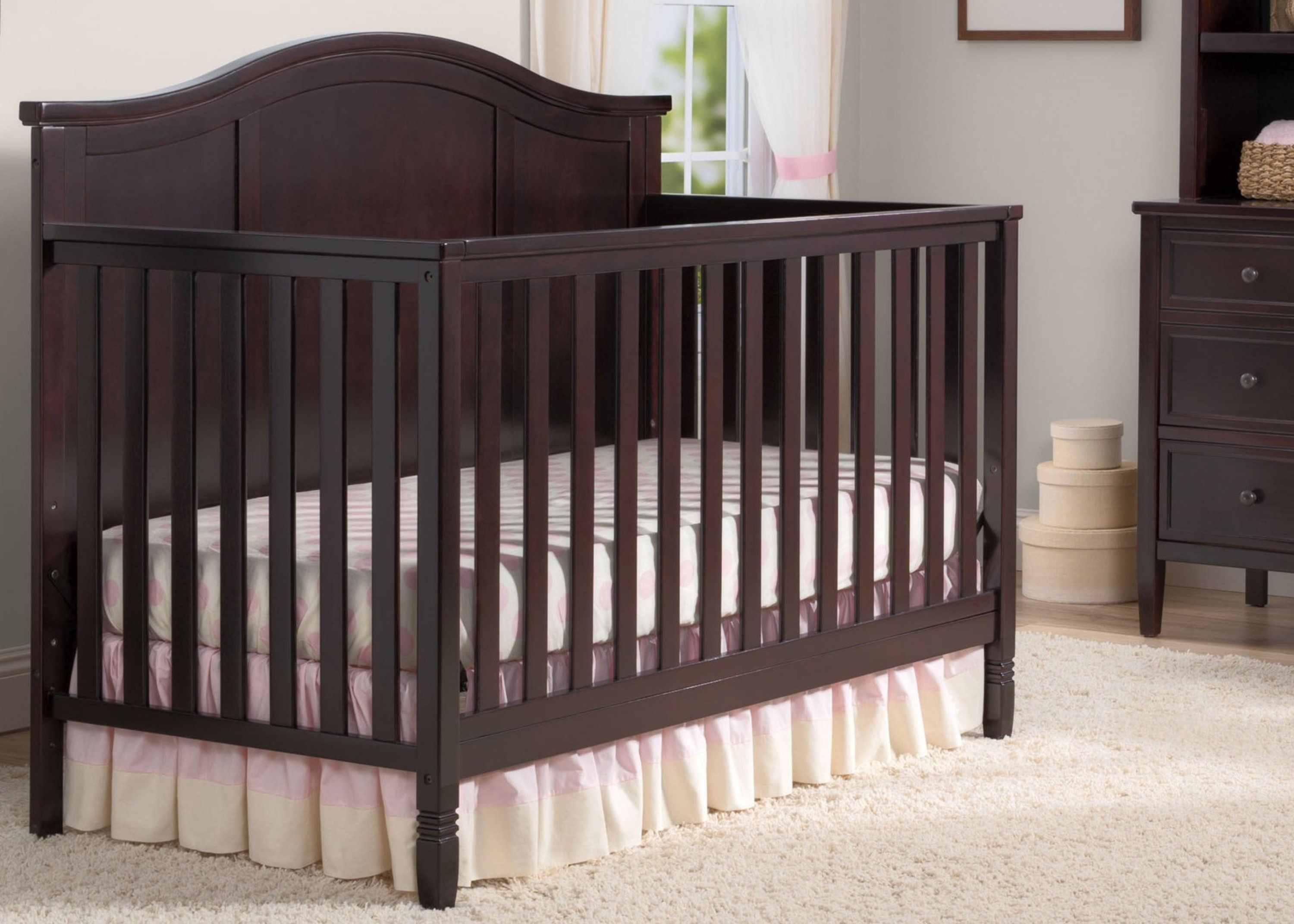 Delta Children Dark Brown Crib Maverick 4-in-1 Crib Delta Children