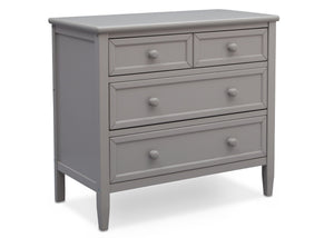 Delta Children Epic Signature 3 Drawer Dresser with Changing Top, Right View no Top Grey (026) a3a 4