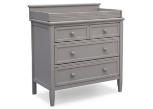 Delta Children Epic Signature 3 Drawer Dresser with Changing Top, Right View Grey (026) a1a 0