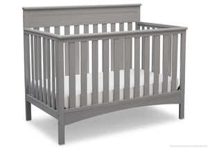 Delta Children Grey (026) Fabio 4-in-1 Crib Side View, Crib Conversion c3c 14