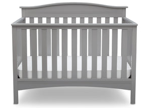Delta Children Grey (026) Bakerton 4-in-1 Crib Front View a3a 4