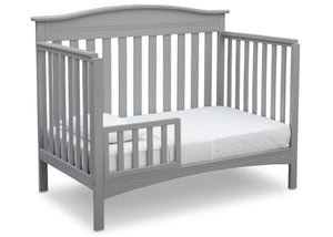 Delta Children Grey (026) Bakerton 4-in-1 Crib Toddler Bed Conversion Side View a4a 5