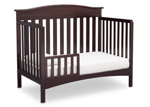 Delta Children Dark Chocolate (207) Bakerton 4-in-1 Crib Toddler Bed Conversion  Side View c4c 15