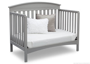 Delta Children Grey (026) Abby 4-in-1 Crib Daybed Conversion Side View a4a 11