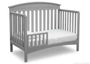 Delta Children Grey (026) Abby 4-in-1 Crib Toddler Bed Conversion Side View a3a 10