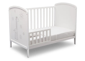 Delta Children, Bianca With Animal Motif (1303), Modbaby 3-in-1 Crib, angled toddler bed conversion, a5a 4